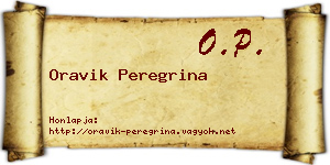 Oravik Peregrina névjegykártya